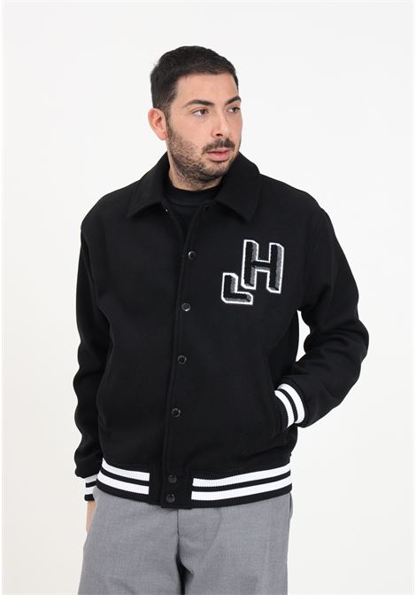 Black men's jacket with lined bomber  HINNOMINATE | Jackets | HNM305NERO