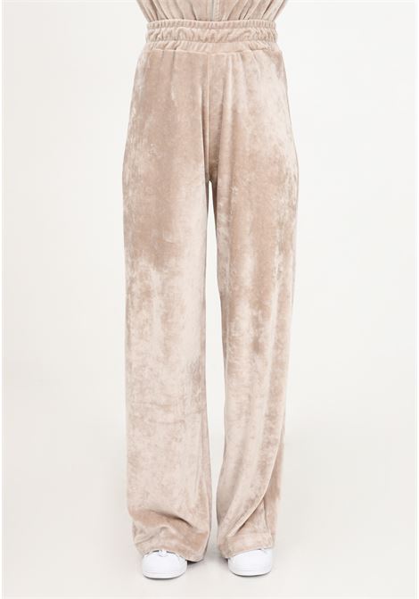 Hazelnut chenille sweatpants for women HINNOMINATE | Pants | HNW1034NOCCIOLA