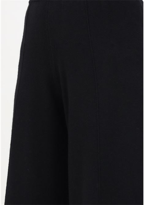 Pantaloni neri  in maglia a palazzo da donna HINNOMINATE | Pantaloni | HNW1049NERO