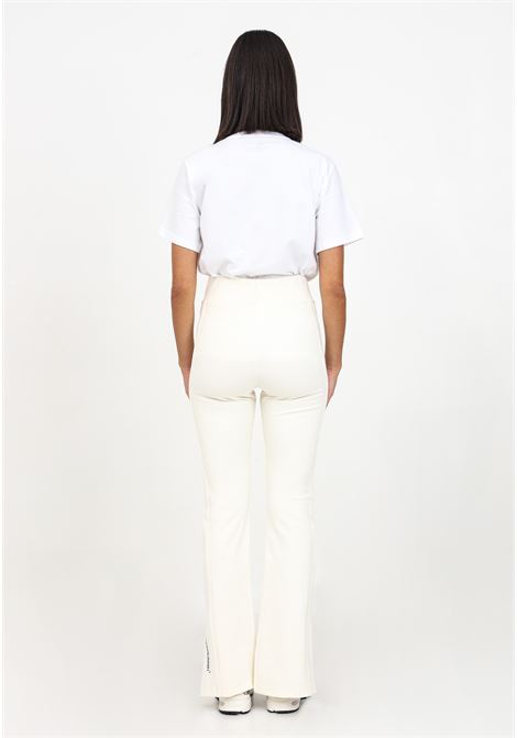 Butter-colored leggings in technical fabric for women HINNOMINATE | Leggings | HNW1220BIANCO BURRO