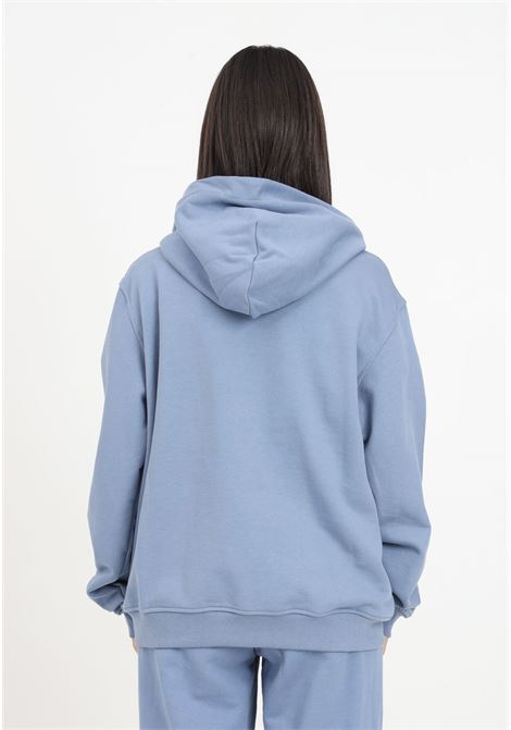 Light blue sweatshirt with hood and logo for women HINNOMINATE | Hoodie | HNW901AVIO