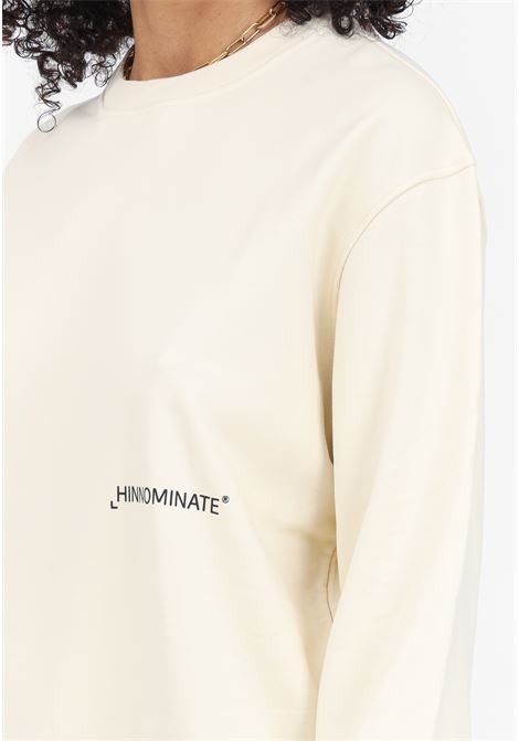 Butter color crew neck sweatshirt for women HINNOMINATE | Hoodie | HNW902BURRO ST.