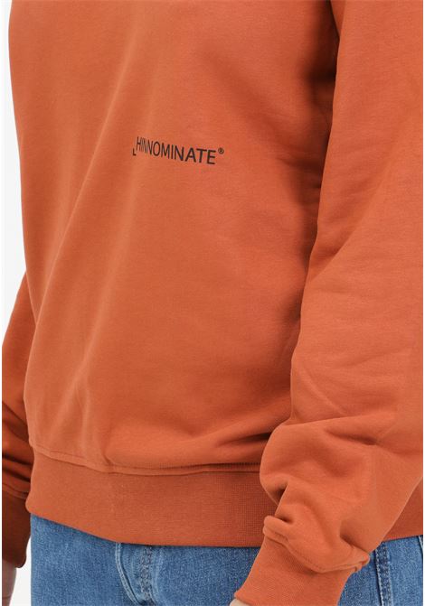 Cognac color crew neck sweatshirt HINNOMINATE | Hoodie | HNW902COGNAC