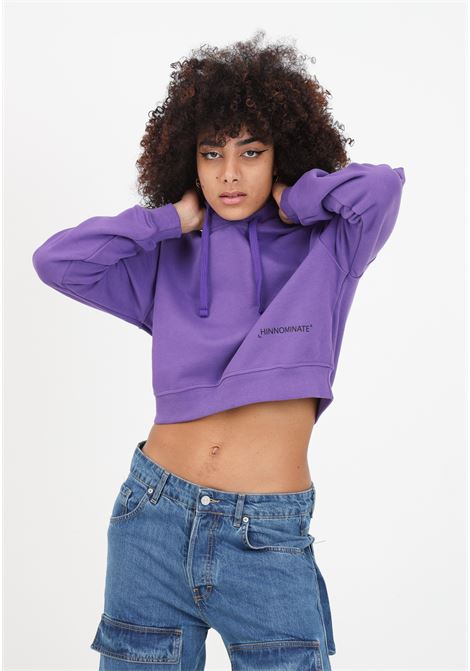 Purple women's hooded sweatshirt HINNOMINATE | Hoodie | HNW905PURPLE