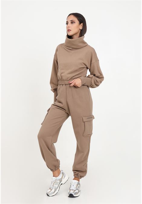 Women's dove gray tracksuit trousers HINNOMINATE | Pants | HNW932TORTORA
