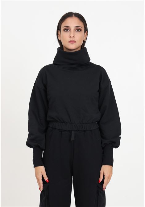 Black crop sweatshirt for women HINNOMINATE | Hoodie | HNW962NERO
