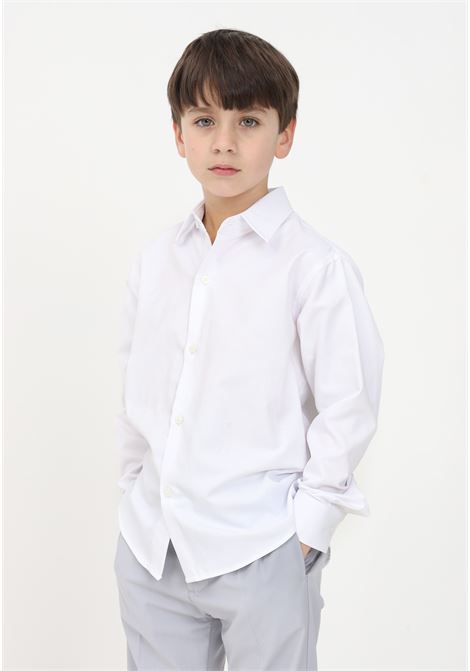 Classic white shirt for children I'M BRIAN | Shirt | CA2465J002