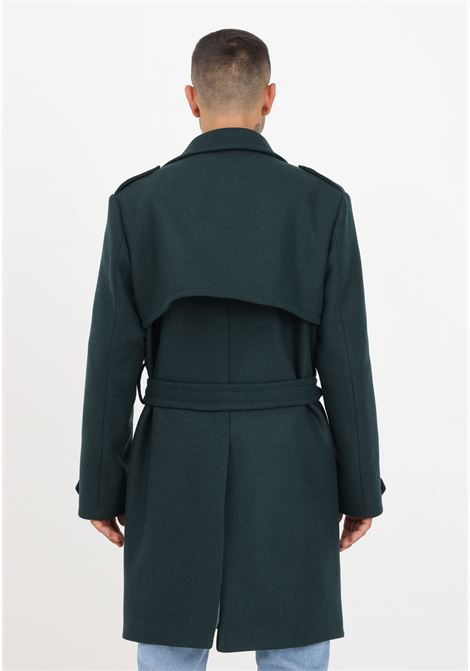  Moss green double-breasted men's coat. I'M BRIAN | Coat | CP2644VERD