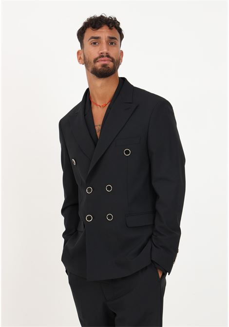 Black double-breasted men's jacket I'M BRIAN | Blazer | GIA2650009