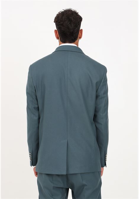 Teal green double-breasted jacket for men I'M BRIAN | Blazer | GIA2656VERD