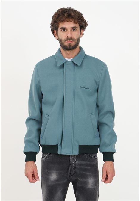 Water green jacket with zip for men I'M BRIAN | Jackets | GIU2631VERD