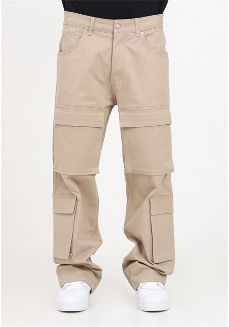 Pantaloni modello cargo colore beige I'M BRIAN | Pantaloni | PA2761BEIGE