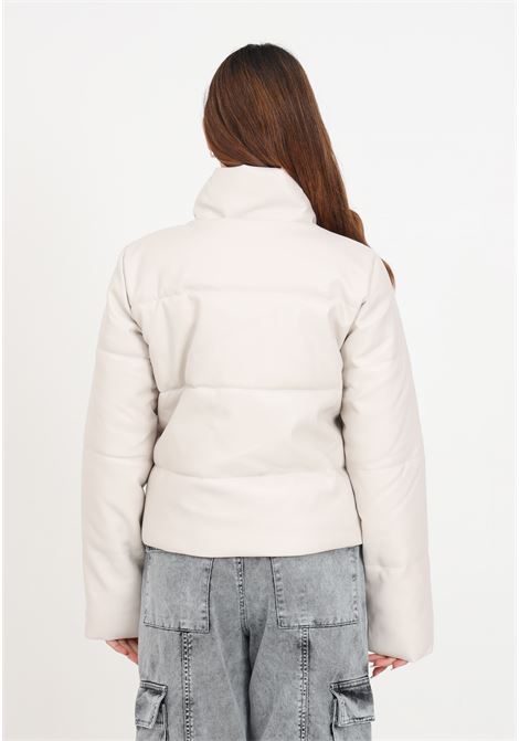 Beige leather jacket for women JDY | Jackets | 15211471MOONBEAM
