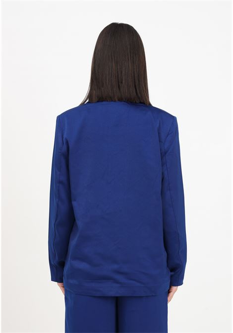 Single-breasted blue blazer with pockets for women JDY | Blazer | 15303172BELLWETHER BLUE