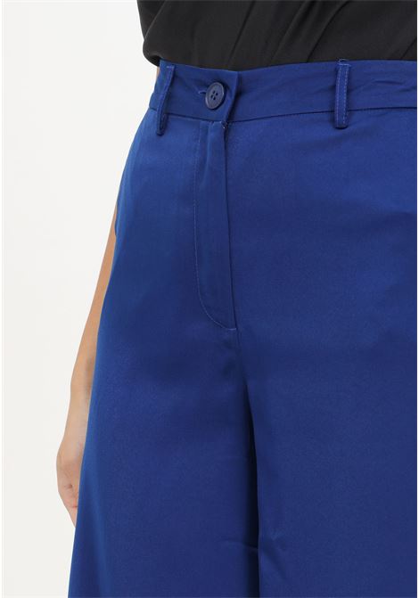 Women's slim fit blue trousers with wide bottom JDY | Pants | 15303176BELLWETHER BLUE