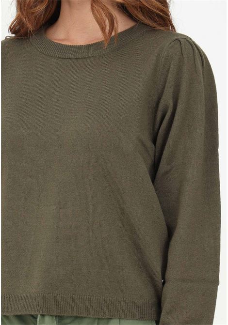 Women's green crewneck sweater JDY | Knitwear | 15304140KALAMATA