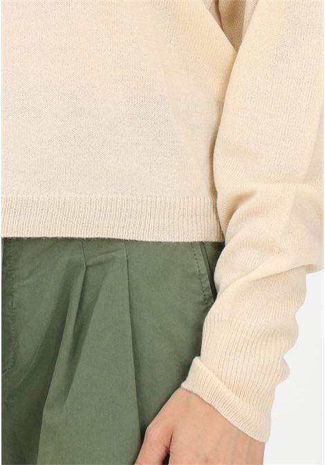 Women's beige round neck sweater JDY | Knitwear | 15304140TAPIOCA
