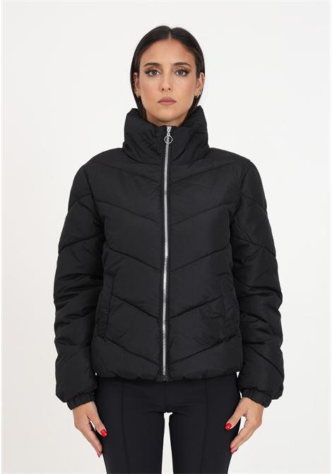 Short black women's jacket with high collar JDY | Jackets | 15305656BLACK