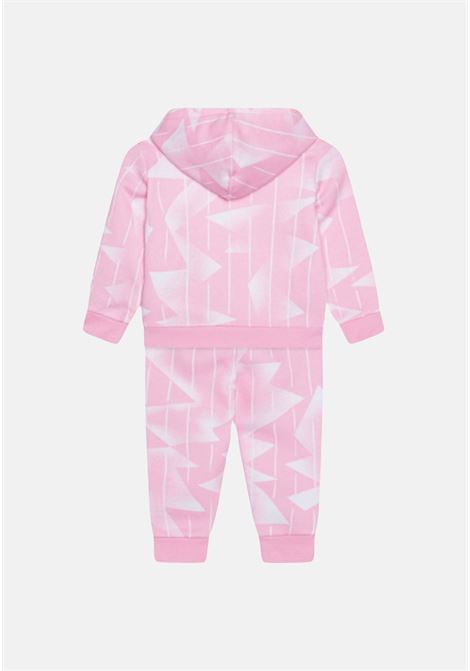Pink tracksuit with logo and hood for girls JORDAN | Sport suits | 35C592A0W