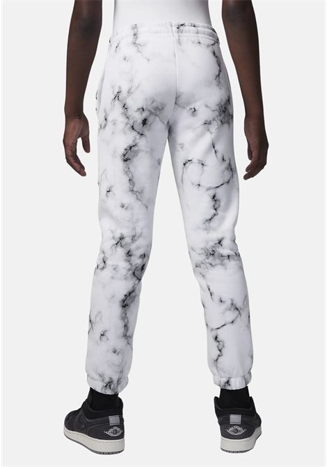 Pantalone sportivo bianco da bambina stampato Jordan Essentials JORDAN | Pantaloni | 45C594001