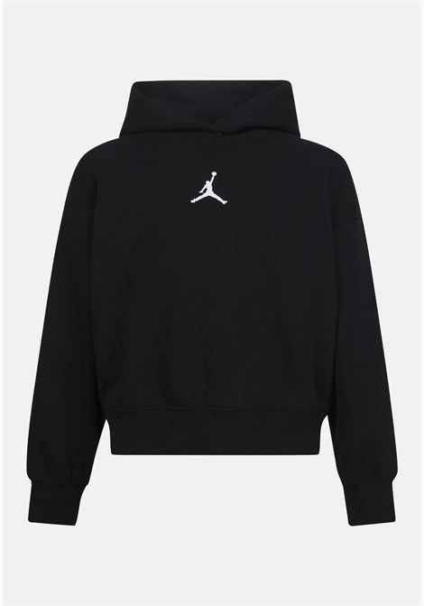 Black sweatshirt with logo and hood for boys and girls JORDAN | Hoodie | 45C695023