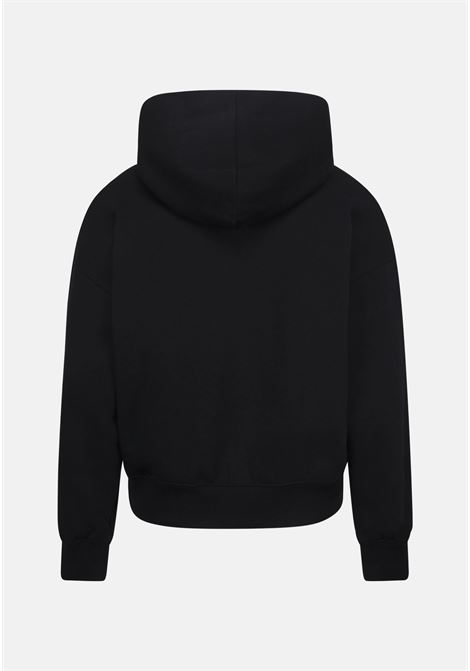 Black sweatshirt with logo and hood for boys and girls JORDAN | 45C695023