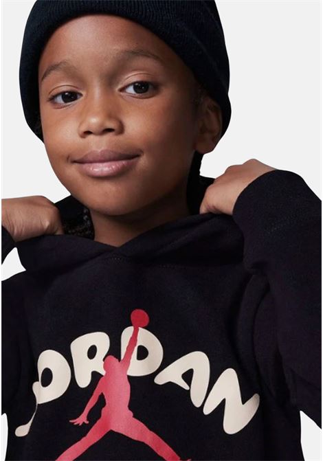Black unisex child logo tracksuit JORDAN | Sport suits | 85C637023
