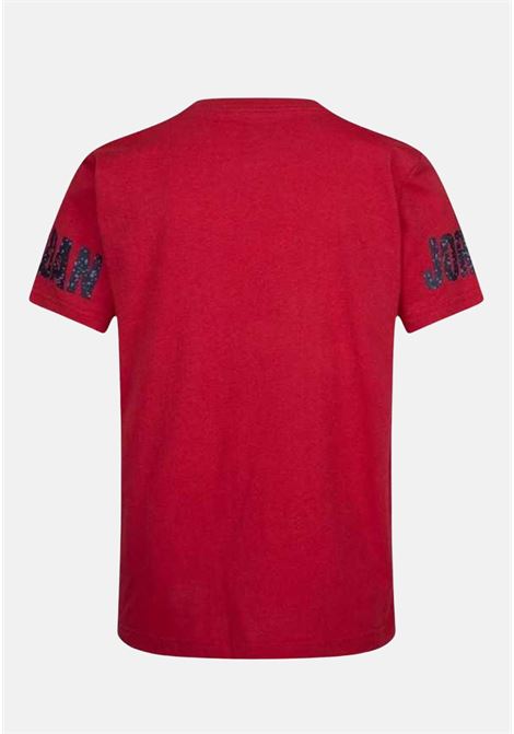 T-shirt rossa da bambino JDB Speckle TEE JORDAN | T-shirt | 956416H24