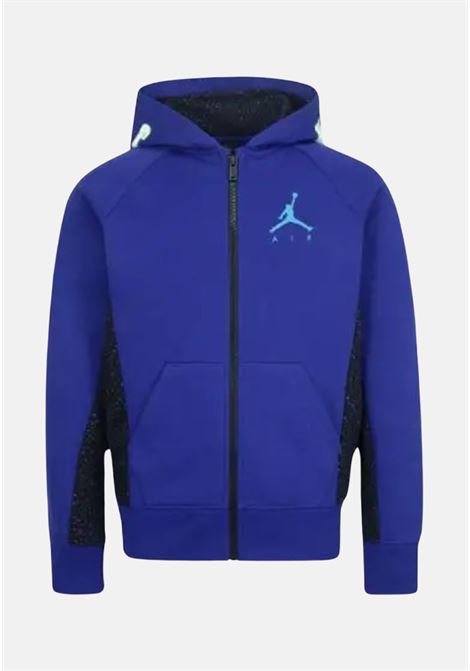 Blue unisex children's hooded sweatshirt JORDAN | 95A166BHN
