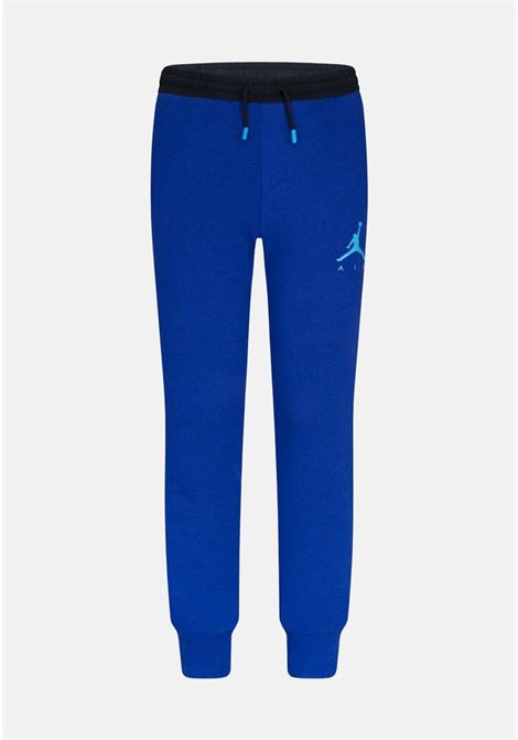 Unisex children's blue sports trousers with logo JORDAN | Pants | 95A168BHN