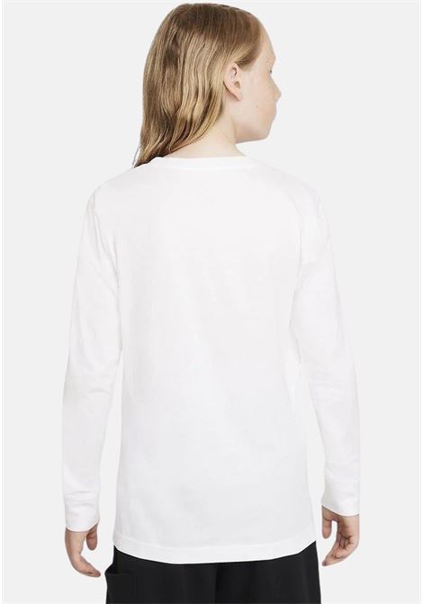 Maglia bianca a maniche lunghe con logo da bambino unisex JORDAN | T-shirt | 95A903001
