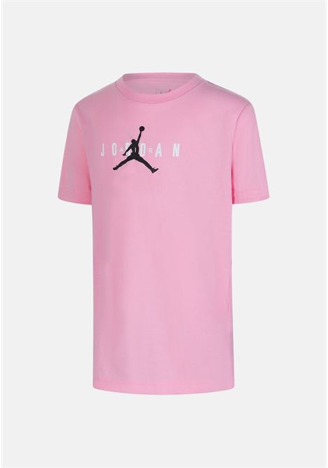 T-shirt rosa con logo da bambina JORDAN | T-shirt | 95B922A0W