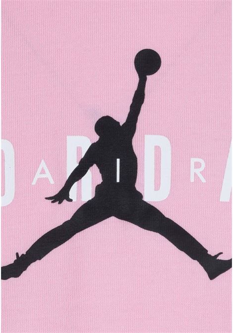Pink t-shirt with logo for girls JORDAN | T-shirt | 95B922A0W