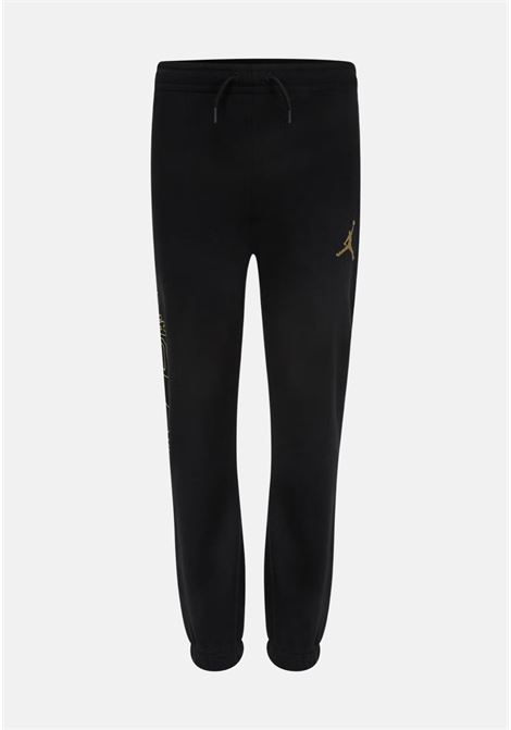 Black take flait trousers with unisex elastic waist JORDAN | Pants | 95C801023