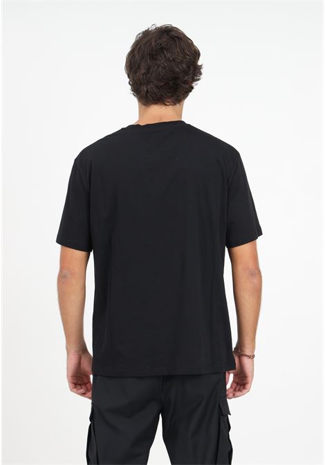 T-shirt nera con logo rialzato da uomo JUST CAVALLI | T-shirt | 75OAH6R2J0001899