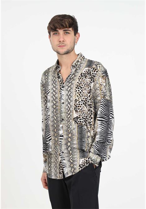 Men's animal print shirt JUST CAVALLI | Shirt | 75OAL2S1NS348006