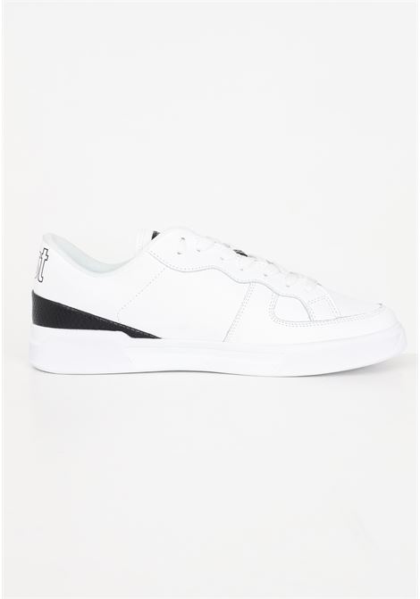 White sneakers with tiger head application for men JUST CAVALLI | Sneakers | 75QA3SB5ZP279003