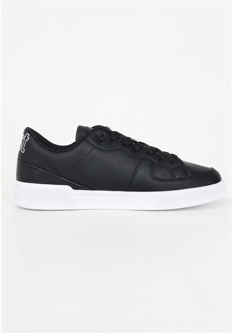 Black sneakers with tiger head application for men JUST CAVALLI | Sneakers | 75QA3SB5ZP279899