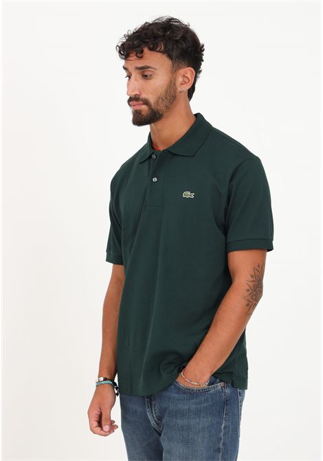 Green polo shirt with men's logo LACOSTE | Polo | 1212YZP