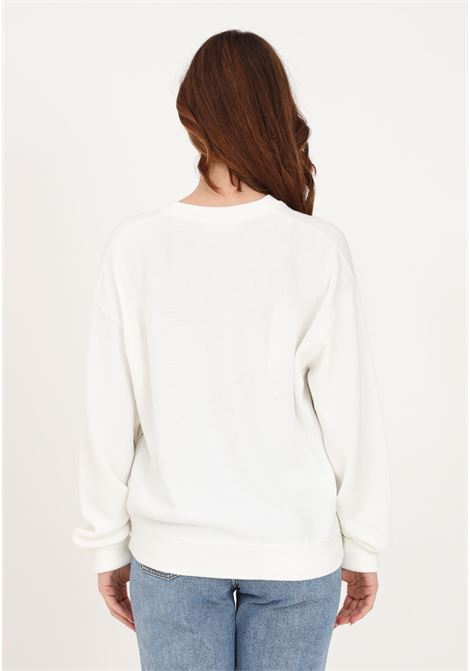 Women's white long-sleeved sweater with crocodile patch LACOSTE | Knitwear | AF562270V