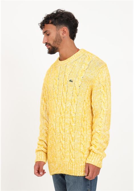 Yellow men's sweater LACOSTE | Knitwear | AH0820P7I