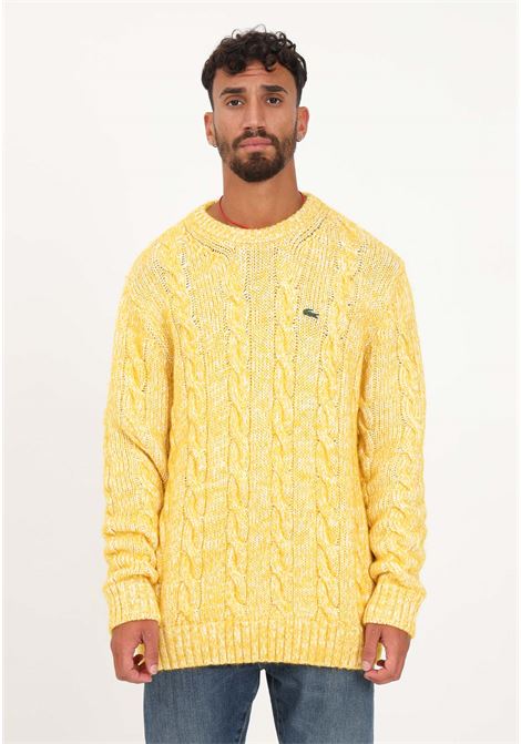 Yellow men's sweater LACOSTE | Knitwear | AH0820P7I