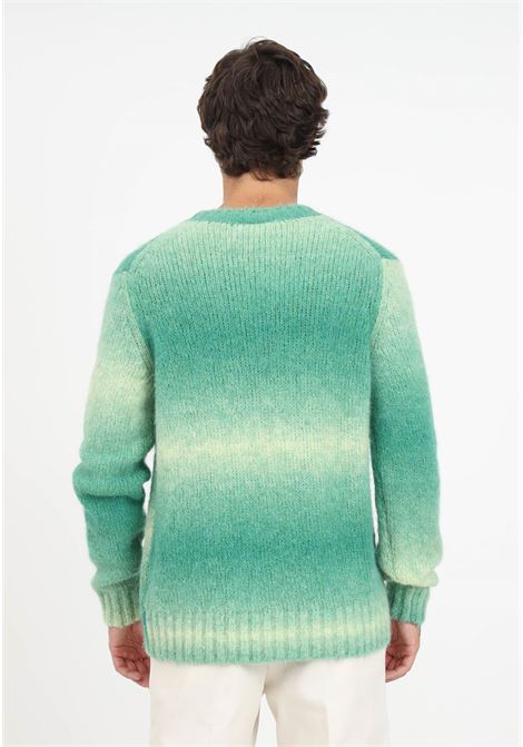Gradient green pullover with men's logo LACOSTE | Knitwear | AH5664PI0
