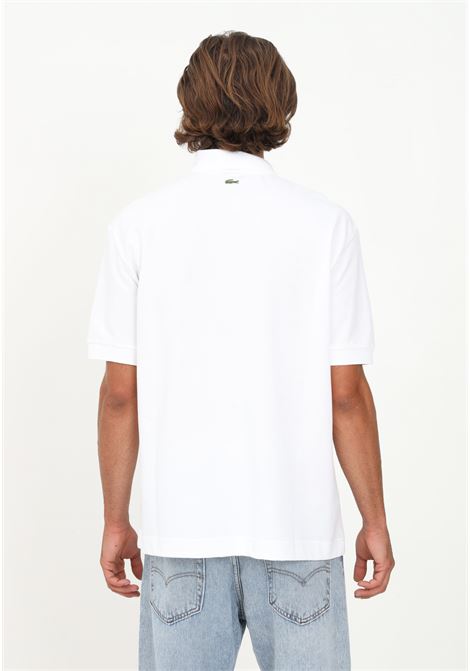 White polo shirt for men and women with crocodile embroidered on the chest LACOSTE | Polo | PH3922001