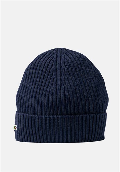 Blue unisex wool hat LACOSTE | Hats | RB0001166