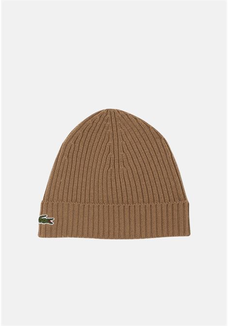Brown wool hat for men LACOSTE | Hats | RB0001SIX