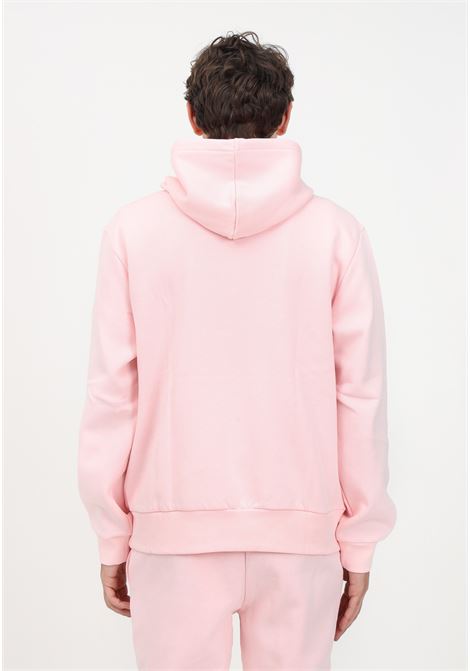Pink hoodie for men embellished with logo patch LACOSTE | Hoodie | SH9623T03