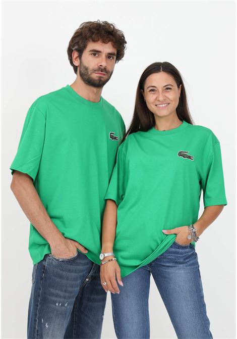 Green t-shirt with logo for men and women LACOSTE | T-shirt | TH0062SIW