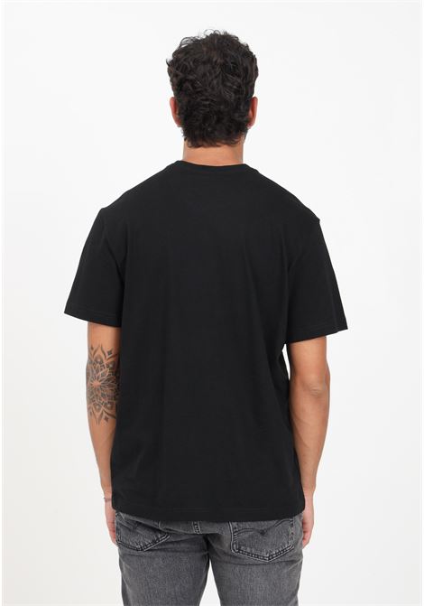 T-shirt nera da uomo con patch coccodrillo LACOSTE | T-shirt | TH2038031