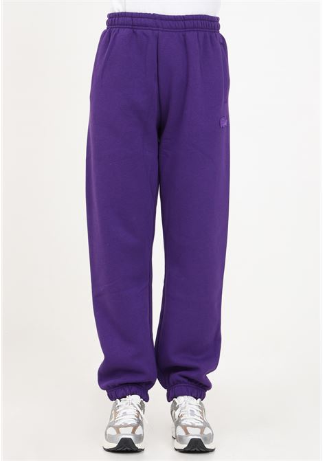Purple sweatpants with logo for women LACOSTE | Pants | XF1648SNI